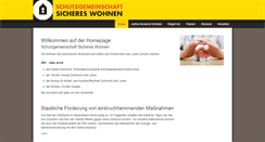 Desktop Screenshot of aktion-sicheres-wohnen.de